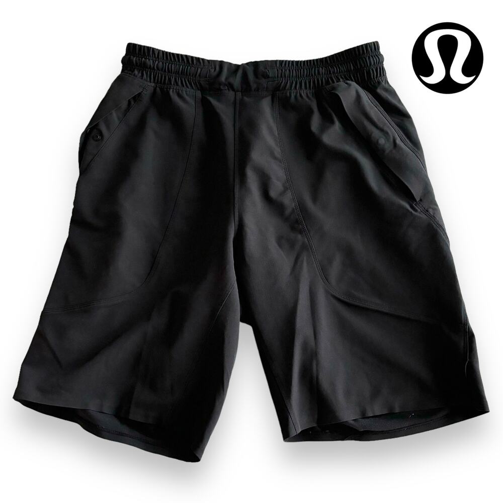 Lululemon Mens Pace Breaker Linerless Shorts Small Black 9" Inseam Quick Dry
